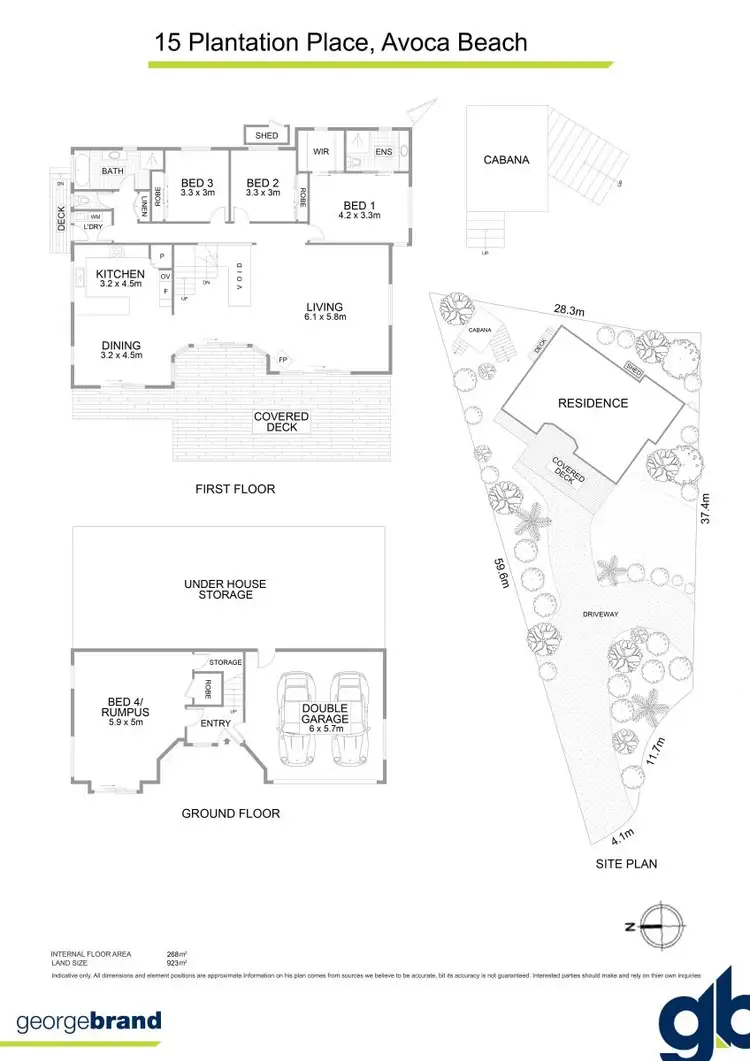 Floorplan of Homely house listing, 15 Plantation Place, Avoca Beach NSW 2251