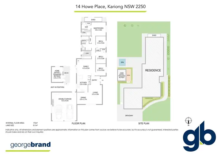 Floorplan of Homely house listing, 14 Howe Place, Kariong NSW 2250
