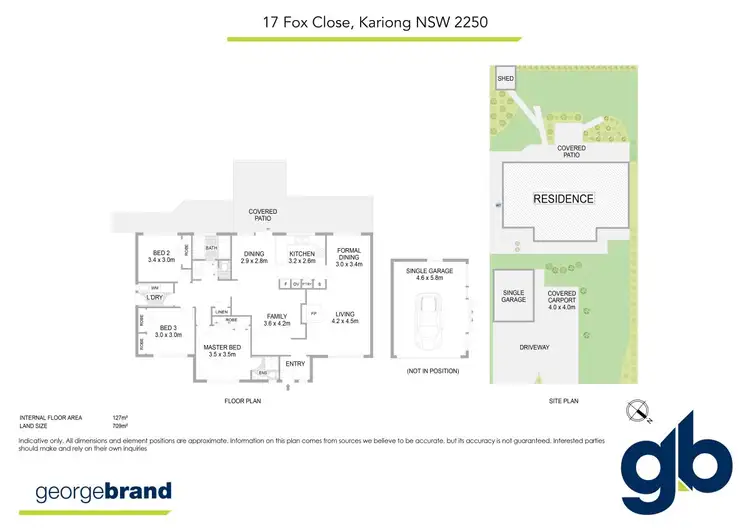 Floorplan of Homely house listing, 17 Fox Close, Kariong NSW 2250