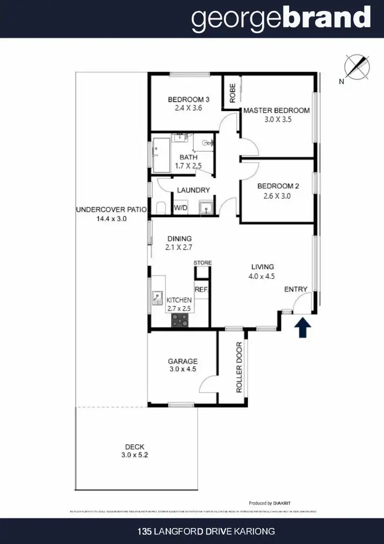 Floorplan of Homely house listing, 135 Langford Drive, Kariong NSW 2250