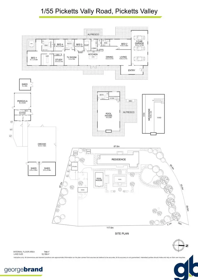 Floorplan of Homely rural property listing, 1/55 Picketts Valley Road, Picketts Valley NSW 2251