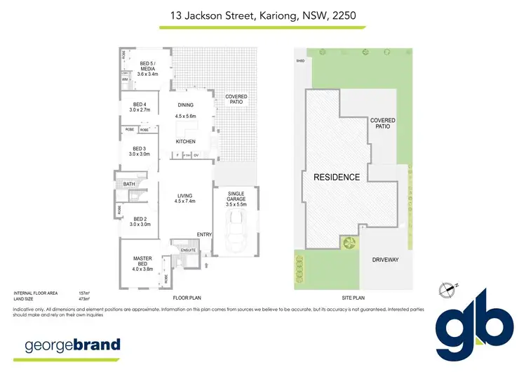 Floorplan of Homely house listing, 13 Jackson Street, Kariong NSW 2250