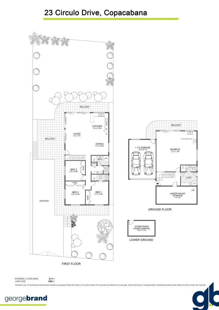 Floorplan of Homely house listing, 23 Circulo Drive, Copacabana NSW 2251