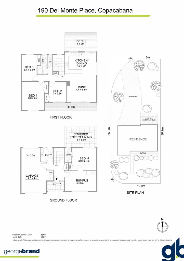 Floorplan of Homely house listing, 190 Del Monte Place, Copacabana NSW 2251