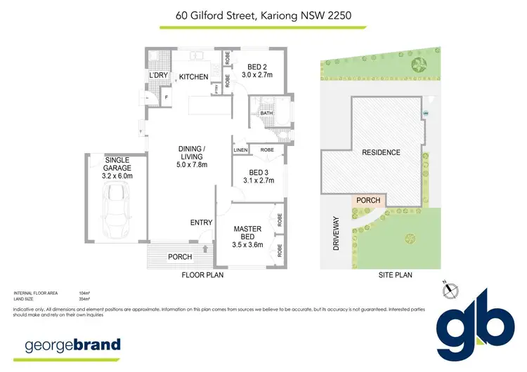 Floorplan of Homely house listing, 60 Gilford Street, Kariong NSW 2250