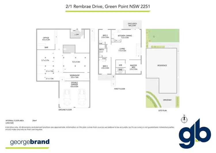 Floorplan of Homely semi-detached listing, 2/1 Rembrae Drive, Green Point NSW 2251