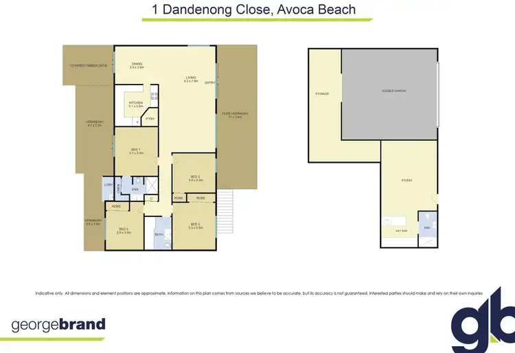 Floorplan of Homely house listing, 1 Dandenong Close, Avoca Beach NSW 2251