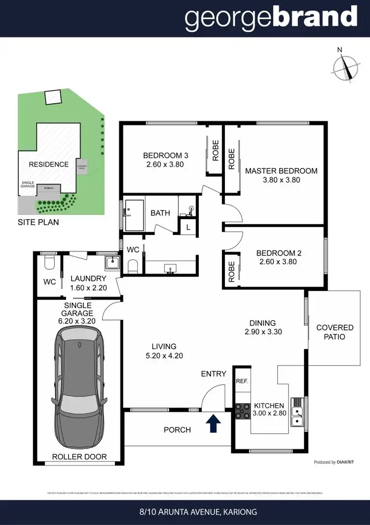 Floorplan of Homely villa listing, 8/10 Arunta Avenue, Kariong NSW 2250