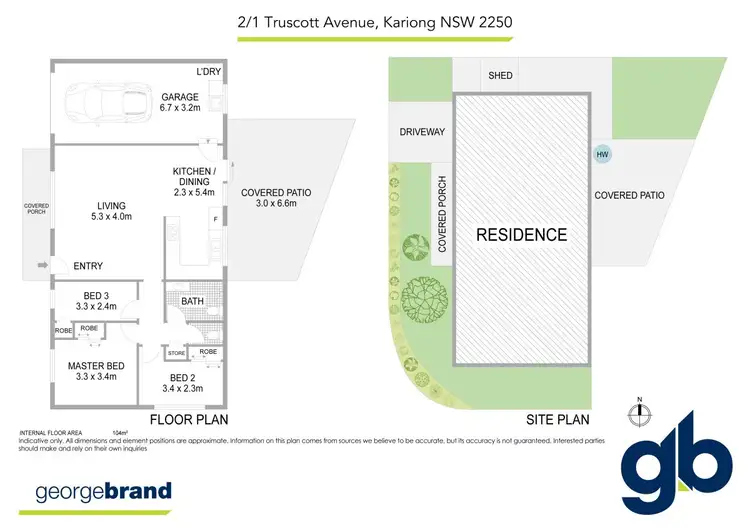 Floorplan of Homely semi-detached listing, 2/1 Truscott Avenue, Kariong NSW 2250