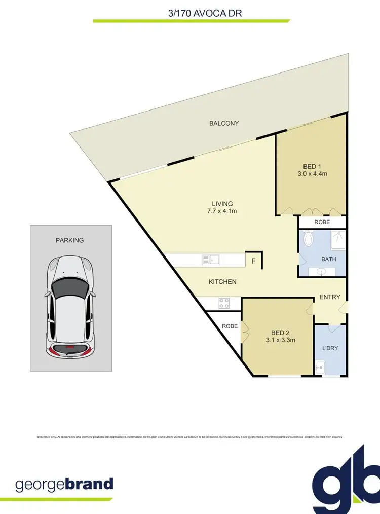 Floorplan of Homely unit listing, 3/170 Avoca Drive, Avoca Beach NSW 2251