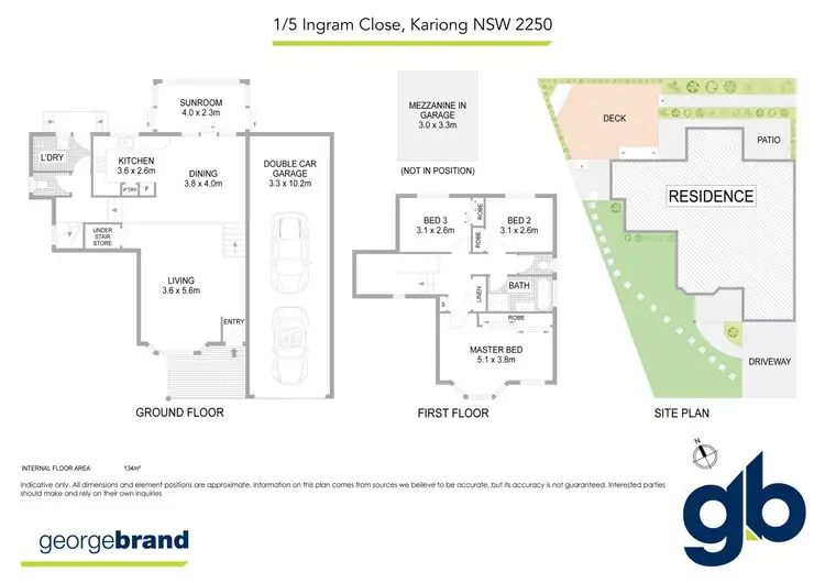 Floorplan of Homely house listing, 1/5 Ingram Close, Kariong NSW 2250