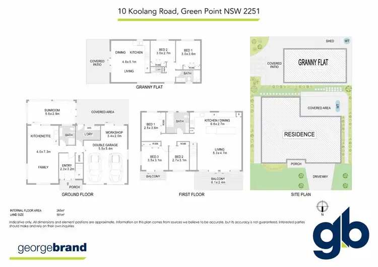 Floorplan of Homely house listing, 10 & 10a Koolang Road, Green Point NSW 2251