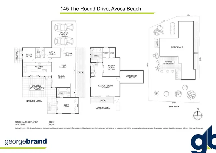 Floorplan of Homely house listing, 145 The Round Drive, Avoca Beach NSW 2251