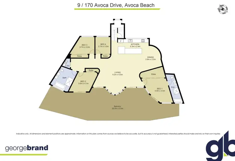 Floorplan of Homely unit listing, 9/170 Avoca Drive, Avoca Beach NSW 2251