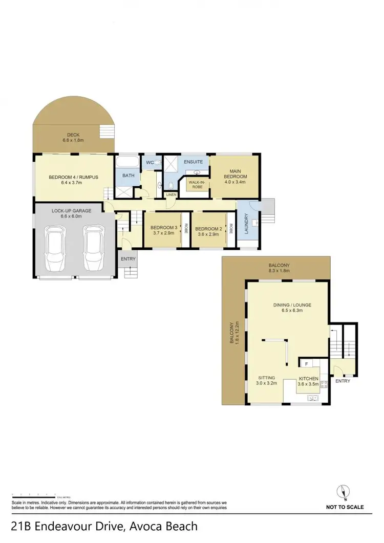 Floorplan of Homely house listing, 21B Endeavour Drive, Avoca Beach NSW 2251