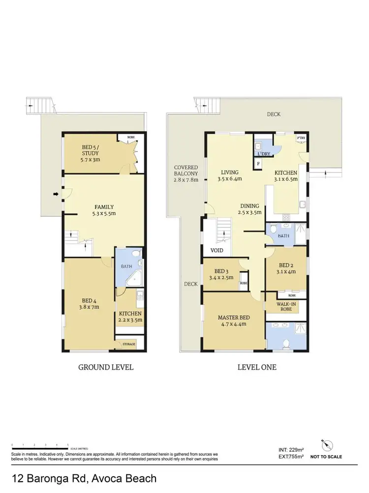 Floorplan of Homely house listing, 12 Baronga Road, Avoca Beach NSW 2251