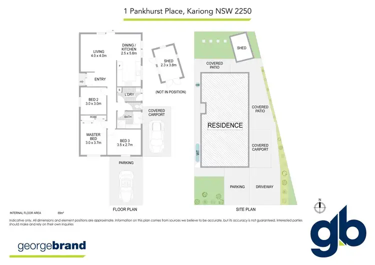 Floorplan of Homely villa listing, 1 Pankhurst Place, Kariong NSW 2250