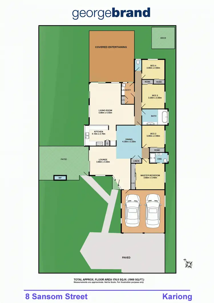 Floorplan of Homely house listing, 8 Sansom Street, Kariong NSW 2250