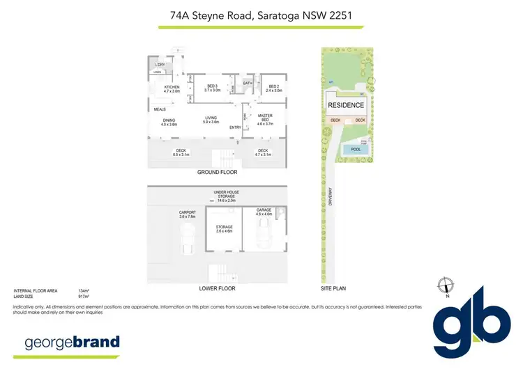 Floorplan of Homely house listing, 74A Steyne Road, Saratoga NSW 2251