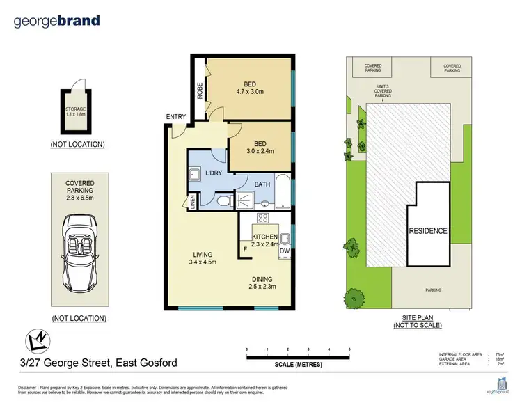 Floorplan of Homely unit listing, 3/27 George Street, East Gosford NSW 2250