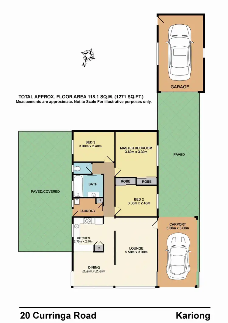 Floorplan of Homely house listing, 20 Curringa Road, Kariong NSW 2250