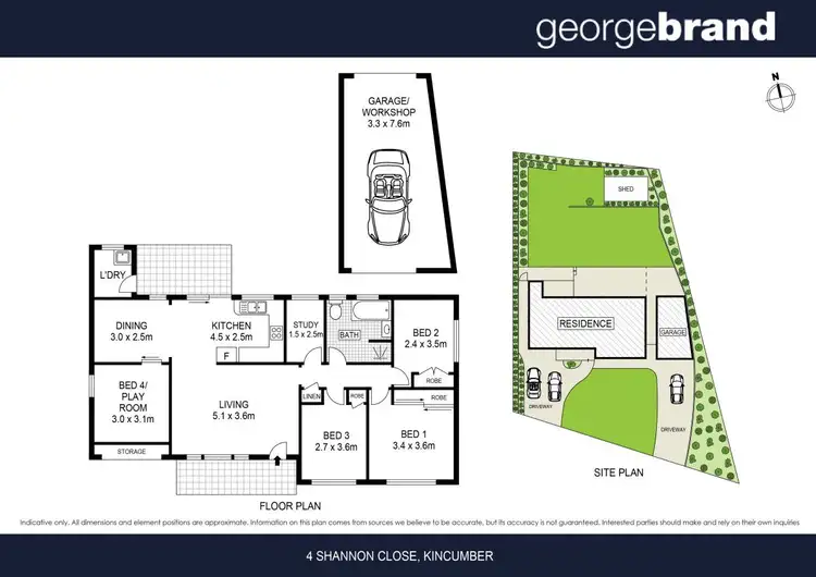Floorplan of Homely house listing, 4 Shannon Close, Kincumber NSW 2251