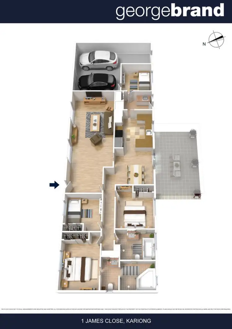 Floorplan of Homely house listing, 1 James Close, Kariong NSW 2250
