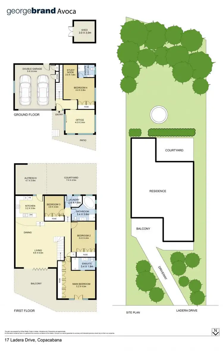 Floorplan of Homely house listing, 17 Ladera Drive, Copacabana NSW 2251