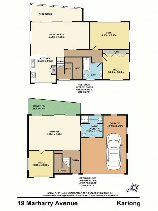 Floorplan of Homely house listing, 19 Marbarry Avenue, Kariong NSW 2250