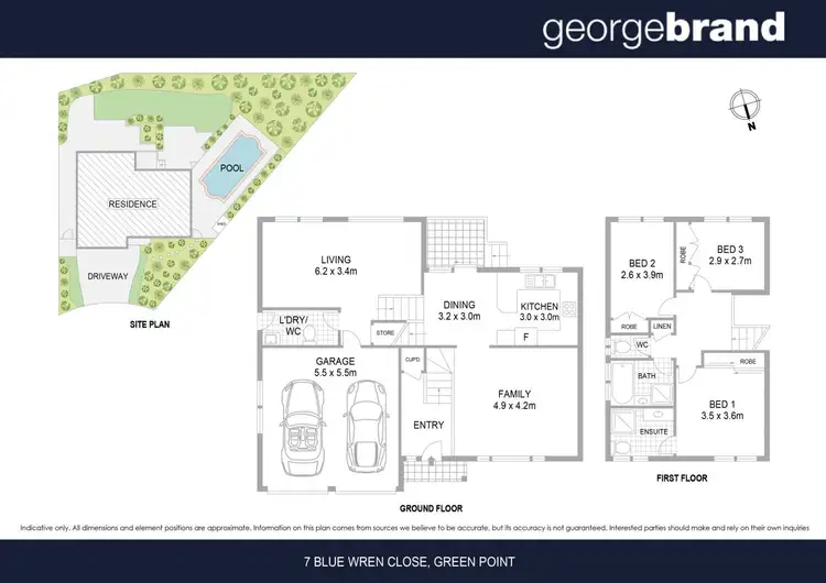 Floorplan of Homely house listing, 7 Blue Wren Close, Green Point NSW 2251