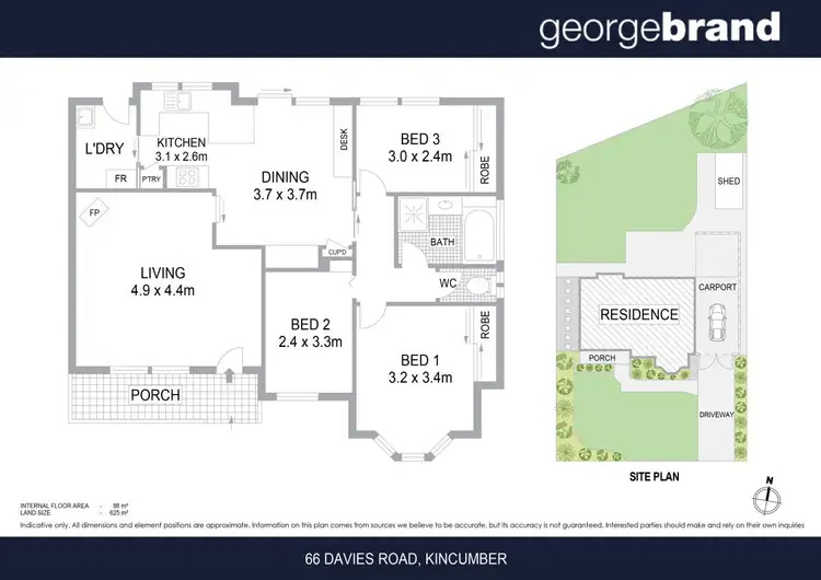 Floorplan of Homely house listing, 66 Davies Street, Kincumber NSW 2251