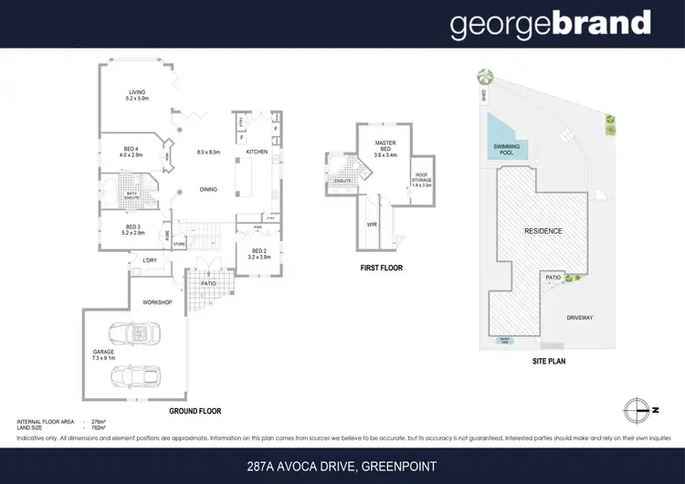 Floorplan of Homely house listing, 287A Avoca Drive, Green Point NSW 2251