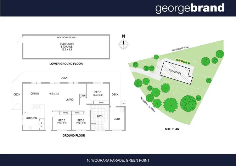 Floorplan of Homely house listing, 10 Woorara Parade, Green Point NSW 2251