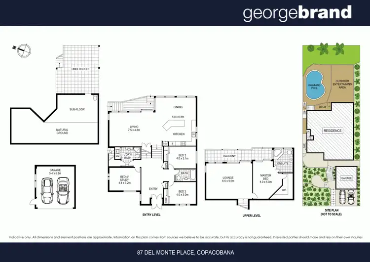 Floorplan of Homely house listing, 87 Del Monte Place, Copacabana NSW 2251