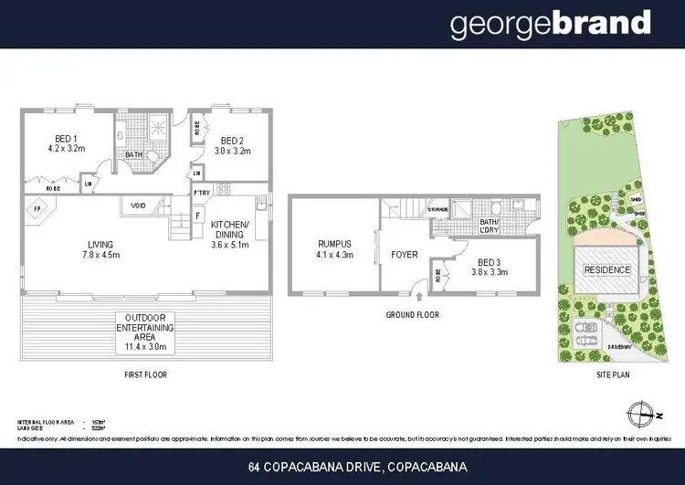 Floorplan of Homely house listing, 64 Copacabana Drive, Copacabana NSW 2251