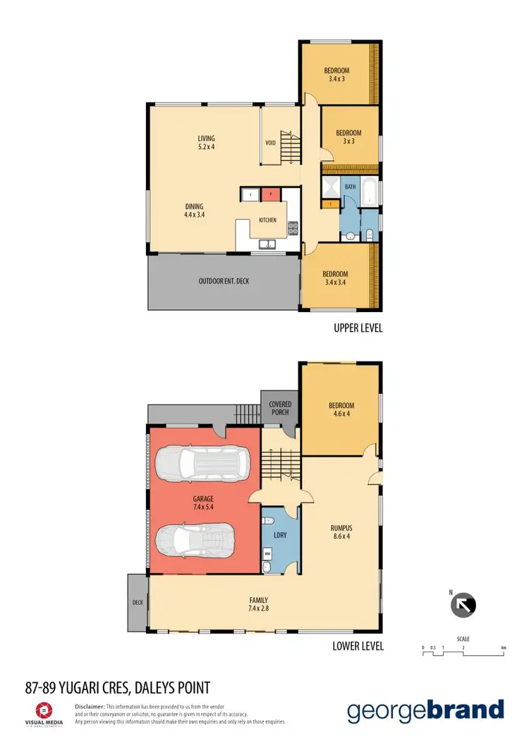 Floorplan of Homely house listing, 87 - 89 Yugari Crescent, Daleys Point NSW 2257