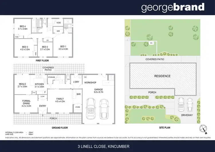 Floorplan of Homely house listing, 3 Linell Close, Kincumber NSW 2251