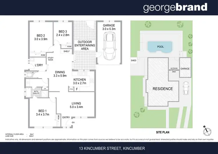 Floorplan of Homely house listing, 13 Kincumber Street, Kincumber NSW 2251
