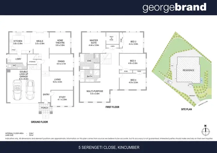 Floorplan of Homely house listing, 5 Serengeti Close, Kincumber NSW 2251