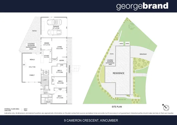 Floorplan of Homely house listing, 9 Cameron Crescent, Kincumber NSW 2251