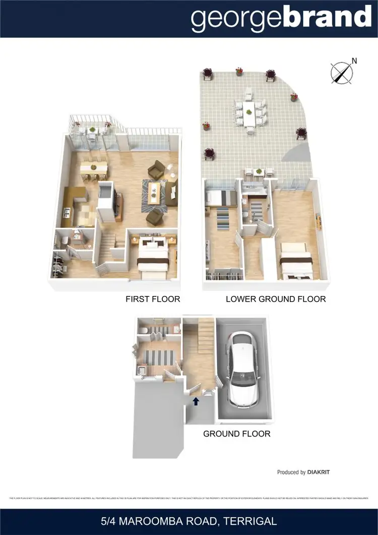 Floorplan of Homely townhouse listing, 5/4 Maroomba Road, Terrigal NSW 2260