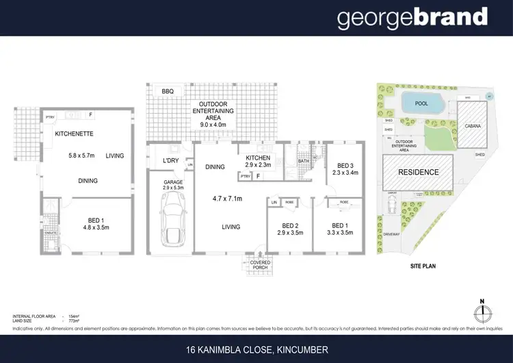 Floorplan of Homely house listing, 16 Kanimbla Close, Kincumber NSW 2251