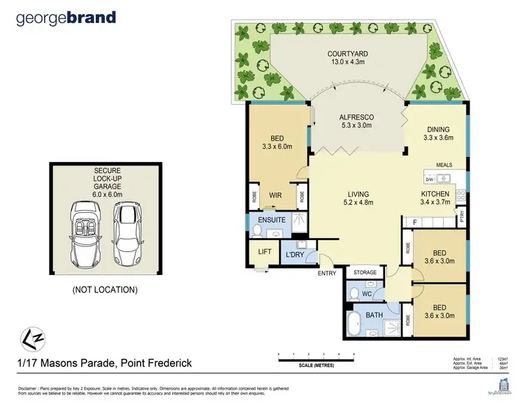 Floorplan of Homely unit listing, 1/17 Masons Parade, Point Frederick NSW 2250