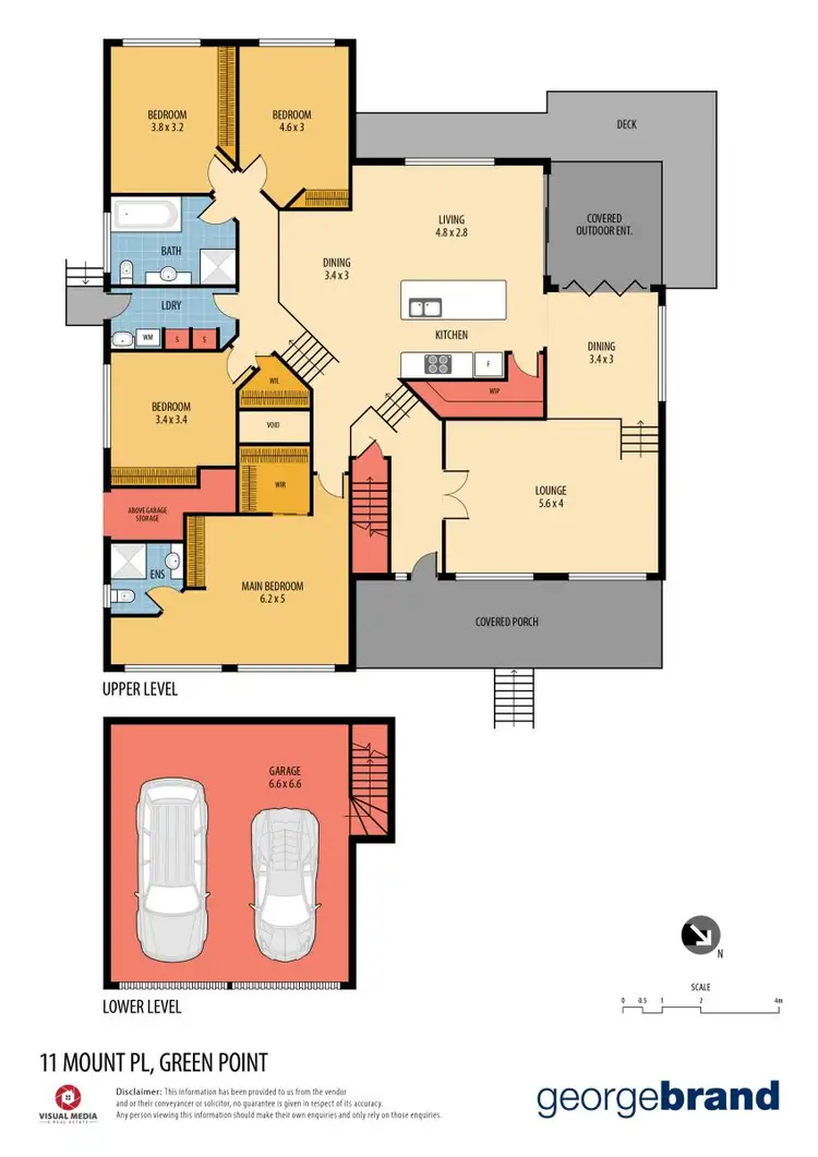 Floorplan of Homely house listing, 11 Mount Place, Green Point NSW 2251
