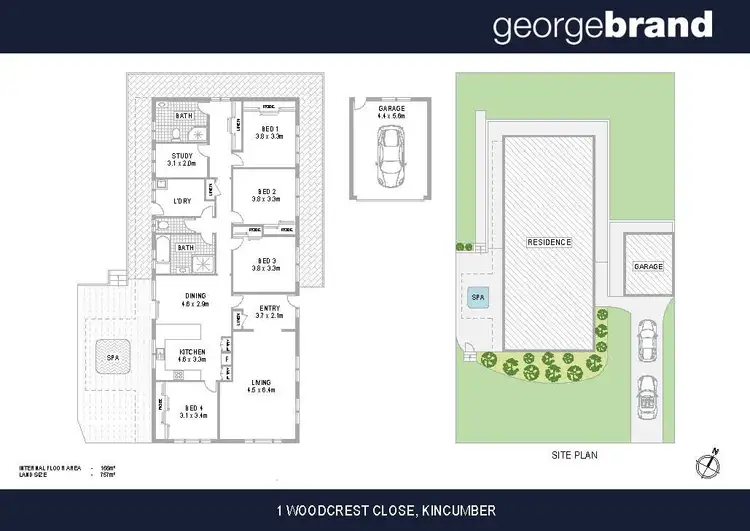 Floorplan of Homely house listing, 1 Woodcrest Close, Kincumber NSW 2251