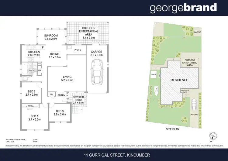 Floorplan of Homely house listing, 11 Gurrigal Street, Kincumber NSW 2251