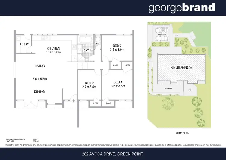 Floorplan of Homely house listing, 282 Avoca Drive, Green Point NSW 2251