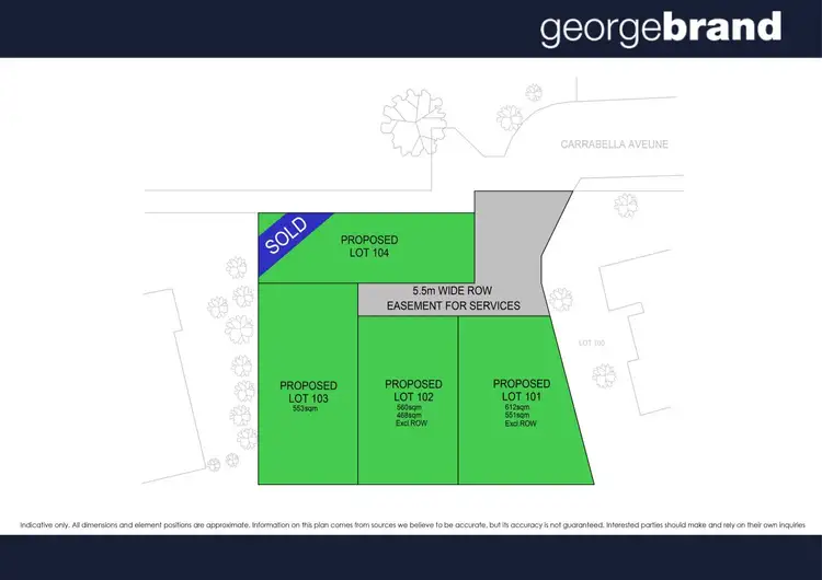Floorplan of Homely land listing, 222 Wells Street, Springfield NSW 2250