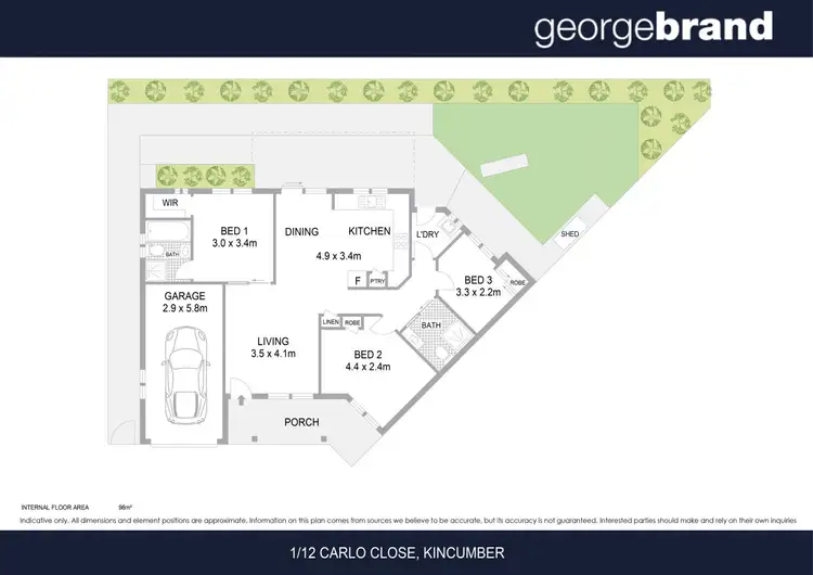 Floorplan of Homely house listing, 1/12 Carlo Close, Kincumber NSW 2251