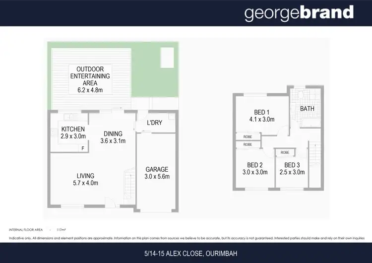 Floorplan of Homely townhouse listing, 5/14-15 Alex Close, Ourimbah NSW 2258